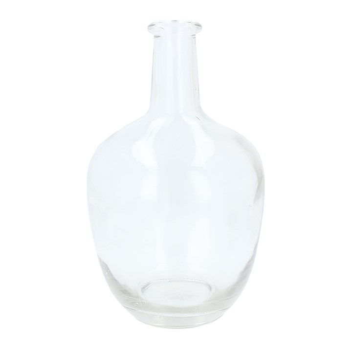 gisela graham Glass Vase - Clear Rum Bottle
