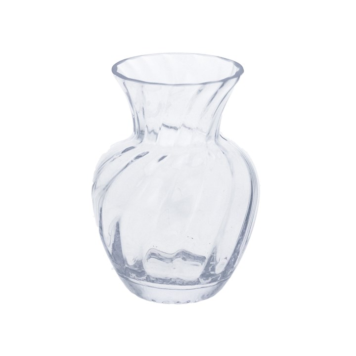 gisela graham Glass Vase - Clear Twist