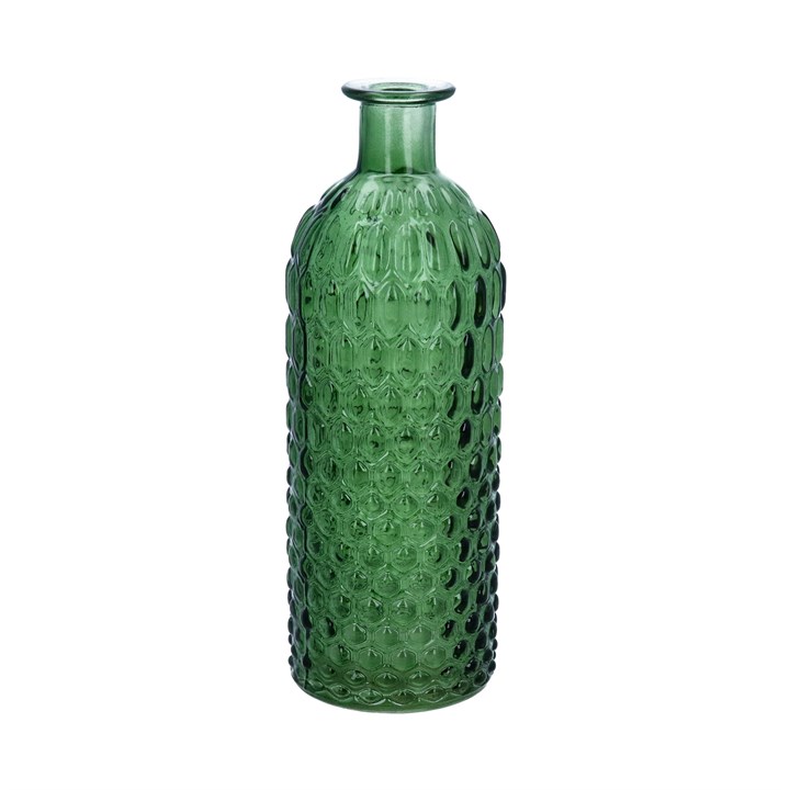 gisela graham Glass Vase - Green Honeycomb