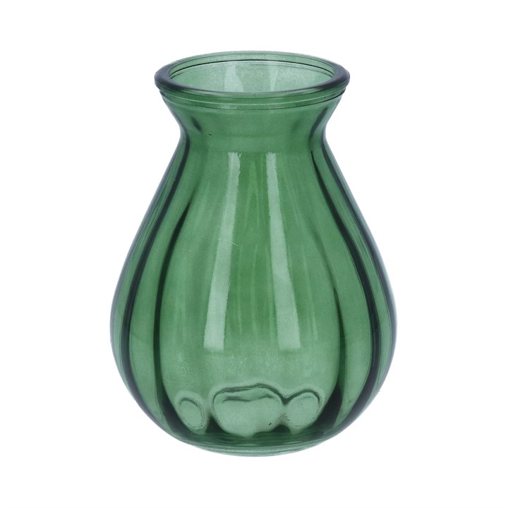 gisela graham Glass Vase - Green Posy