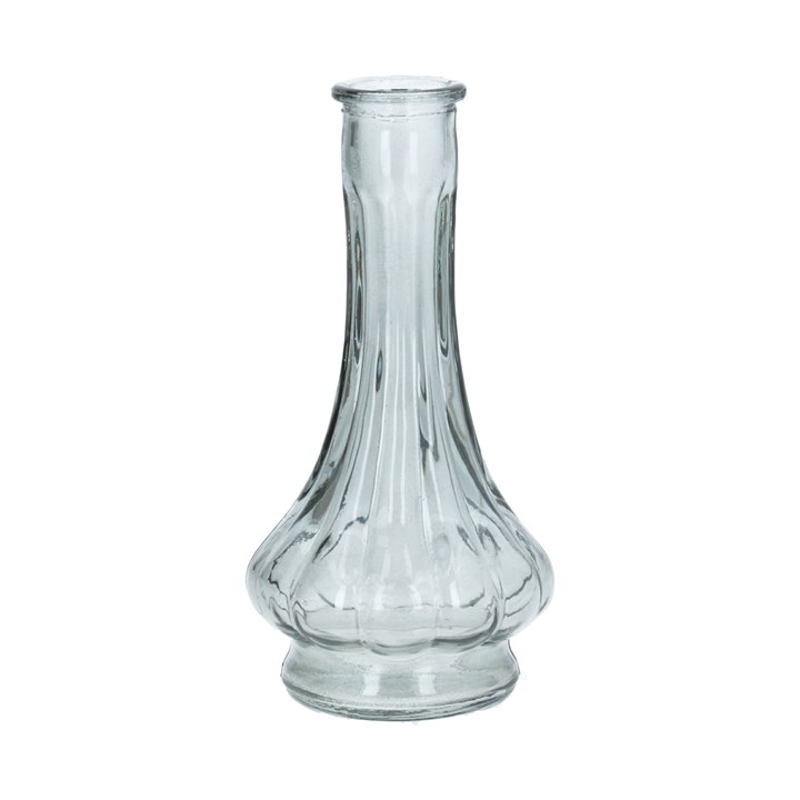 gisela graham Glass Vase - Grey/Blue Bulb