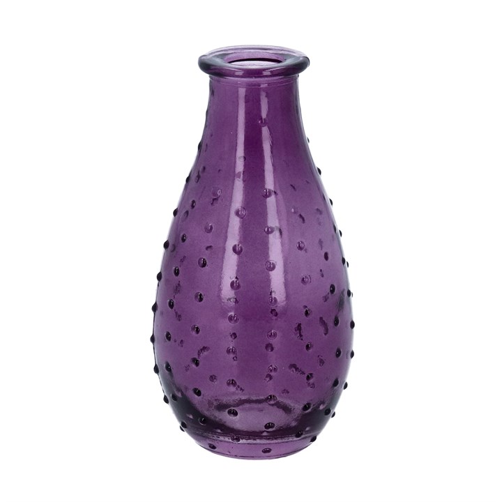 gisela graham Glass Vase - Purple Dimple Pear Bud