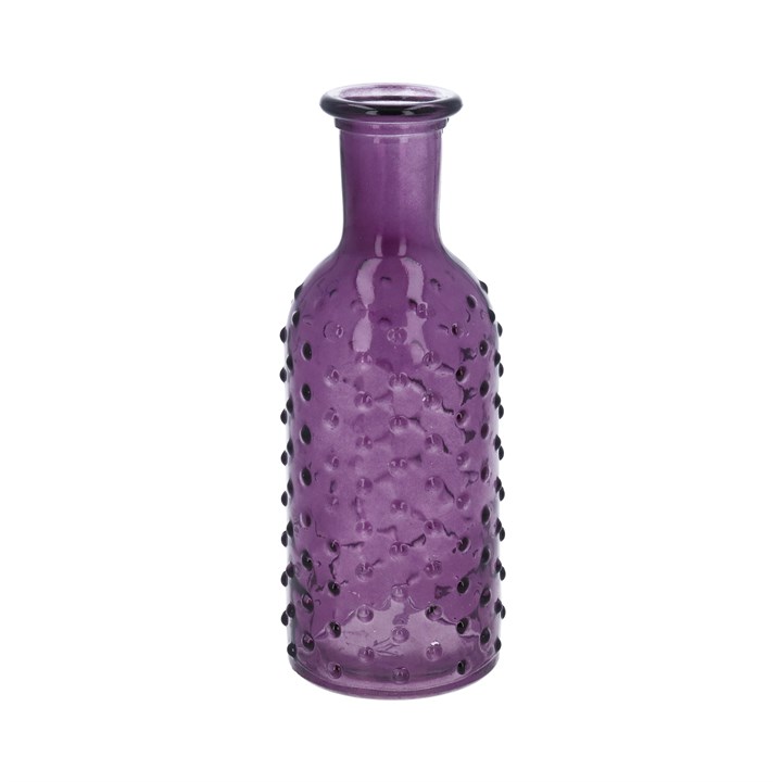 gisela graham Glass Vase - Purple Dimple