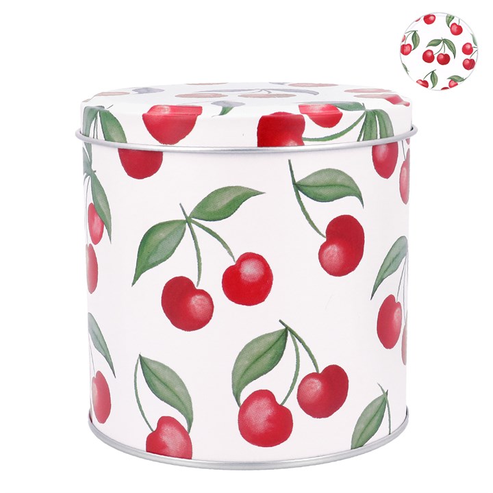 gisela graham Metal Chocolate Tin - Cherries