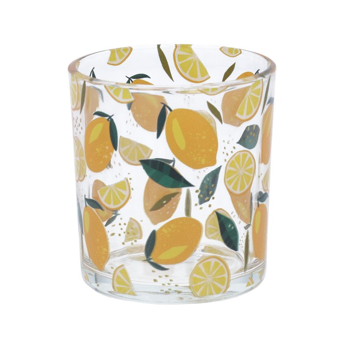 gisela graham Mini Glass T-Lite - Lemons