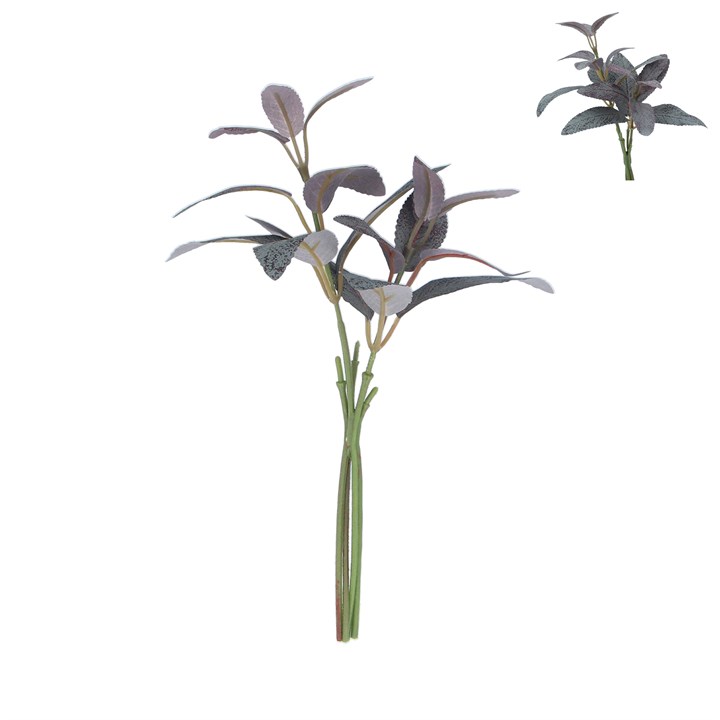 gisela graham Mini Pick - Blue & Purple Leaf