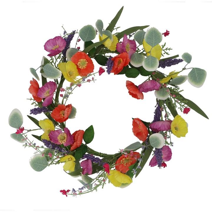 gisela graham Mixed Variegated Leaf Wreath