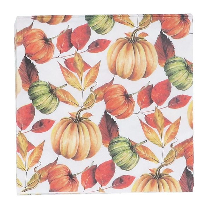 gisela graham Pack of 20 Paper Napkins - Pumpkins