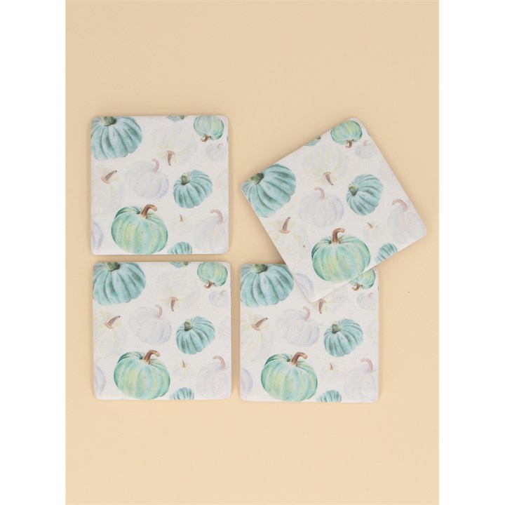 gisela graham Pack of 4 Resin Coasters - Squash