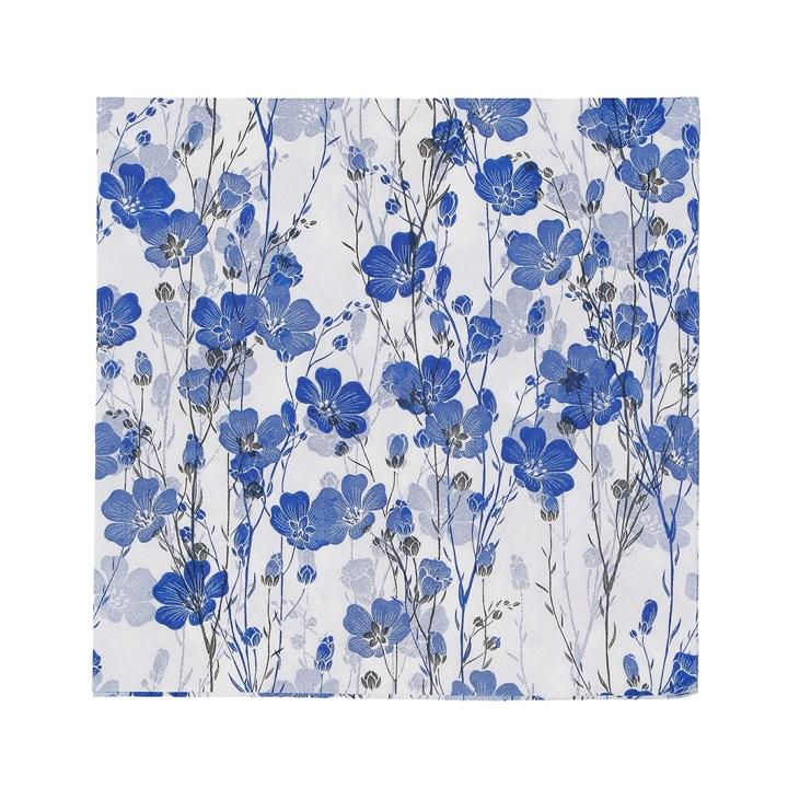 gisela graham Paper Napkins - Blue Flax Flowers