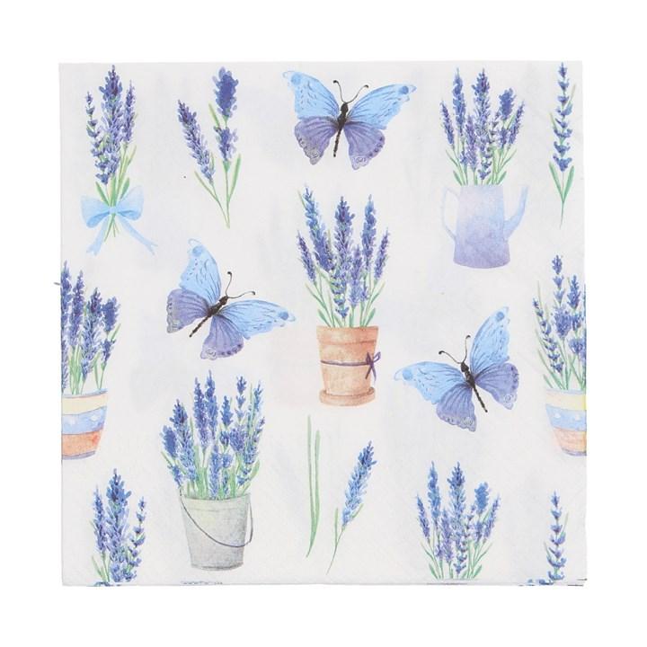 gisela graham Paper Napkins - Butterfly/Lavender