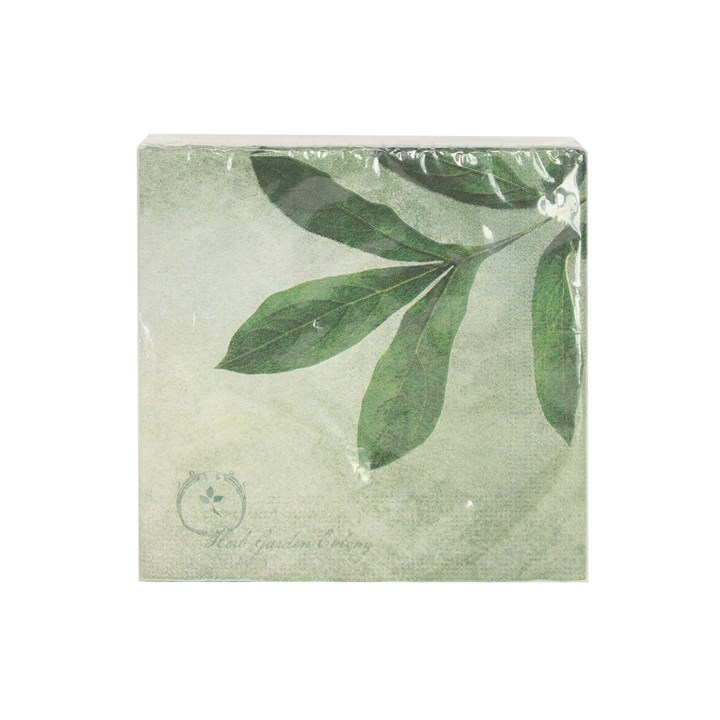 gisela graham Paper Napkins - Green Leaves