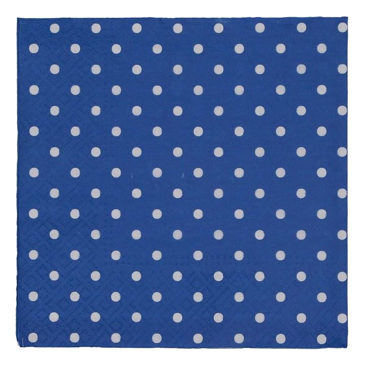 gisela graham Paper Napkins - Navy Polka Dot