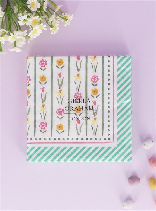 Gisela Graham Paper Napkins - Pastel Meadow