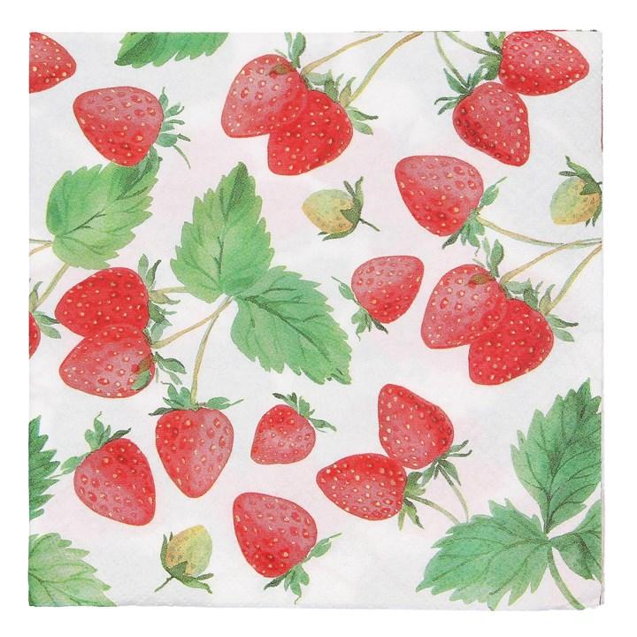 gisela graham Paper Napkins - Strawberries