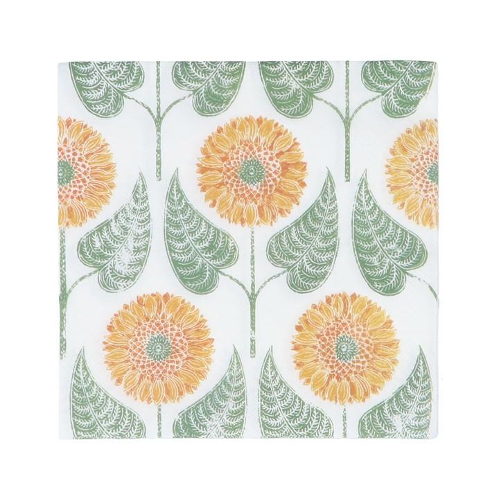 gisela graham Paper Napkins - Sunflower Wallpaper