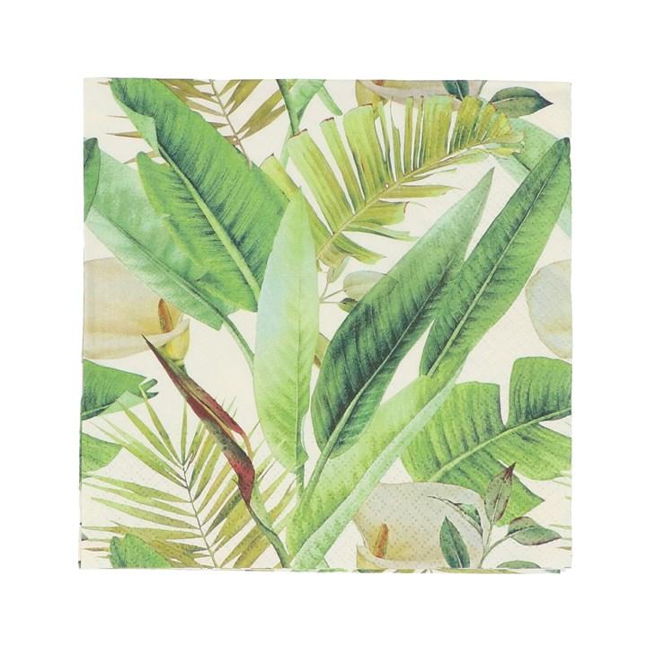 gisela graham Paper Napkins - Tropical Leaves