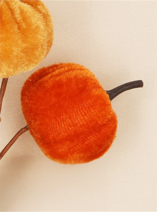 Gisela Graham Pick - Velvet Autumn Mix Pumpkin