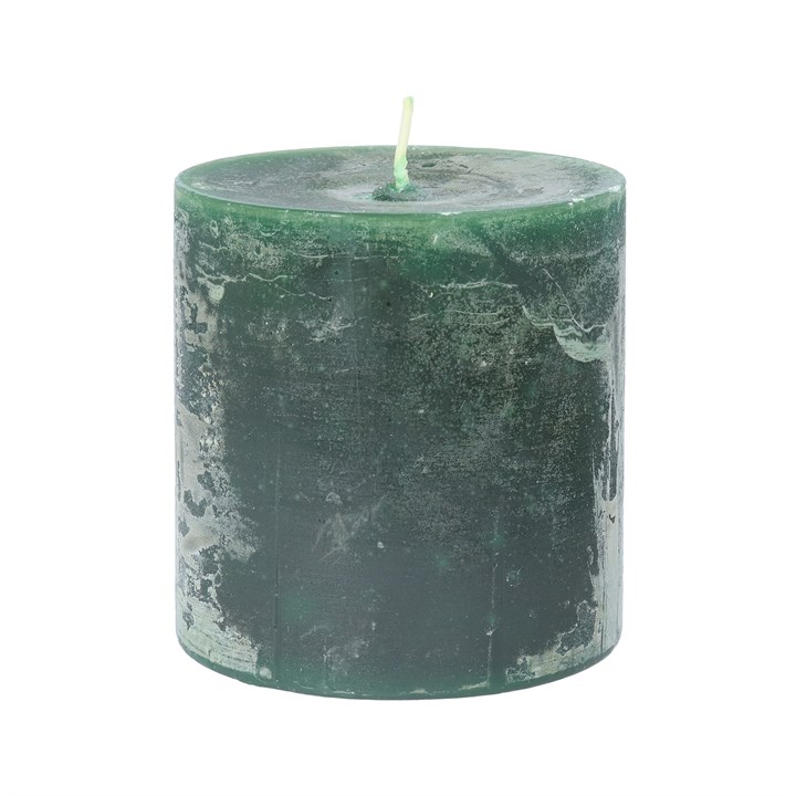 gisela graham Pillar Candle - Emerald Green