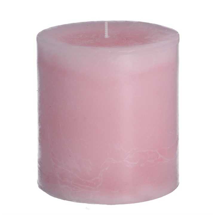 gisela graham Pillar Candle - Pale Pink