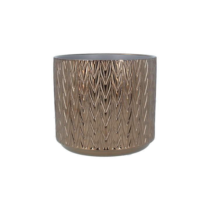 gisela graham Pot Cover - Copper Staghorn