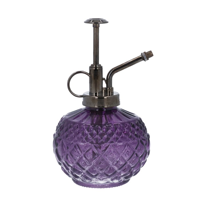 gisela graham Purple Crystal Cut Glass Mister