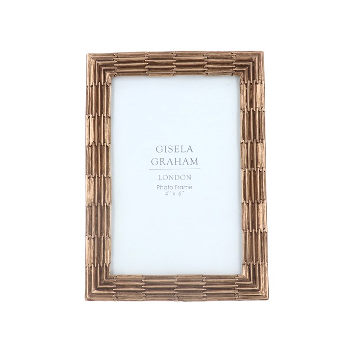 gisela graham Resin Photo Frame (4x6) - Copper Groove