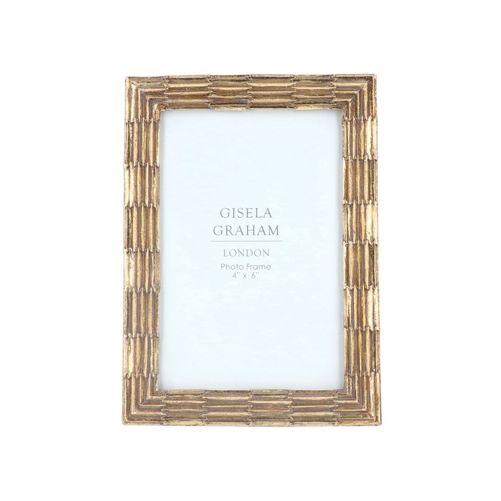 gisela graham Resin Photo Frame (4x6) - Gold Groove