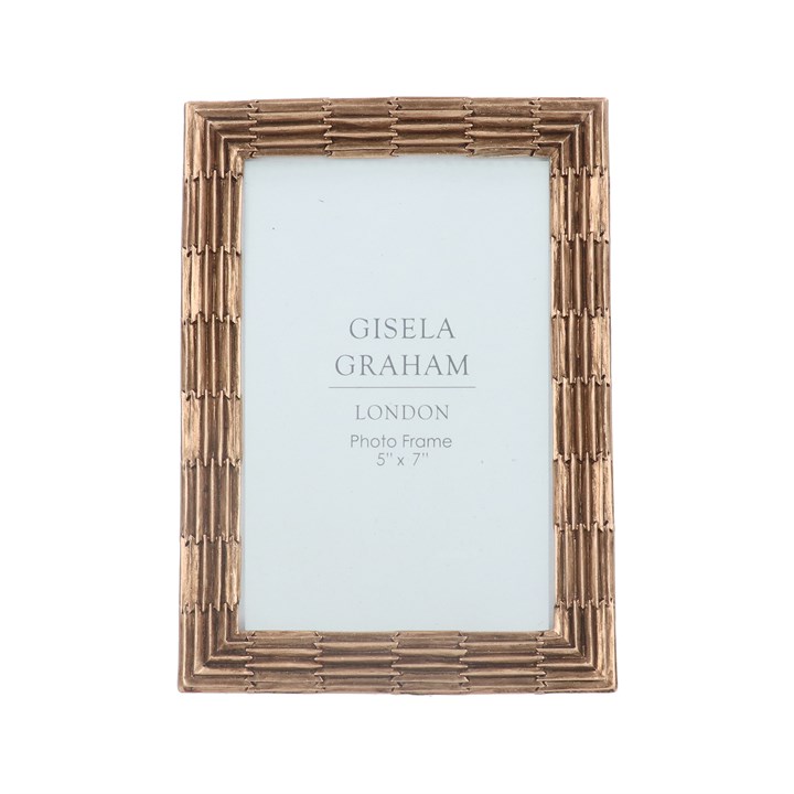 gisela graham Resin Photo Frame (5x7) - Copper Groove