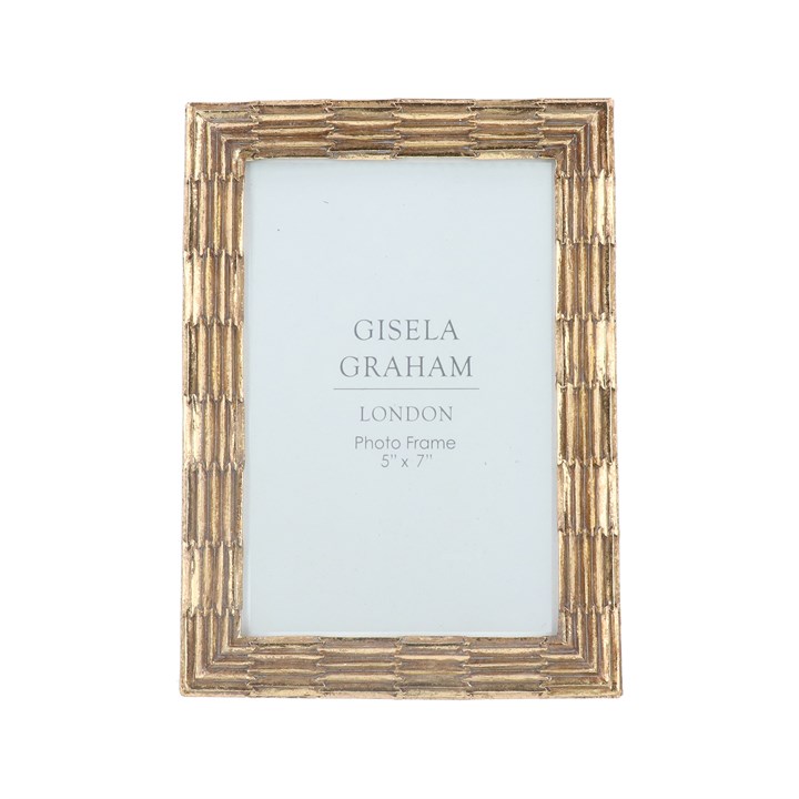 gisela graham Resin Photo Frame (5x7) - Gold Groove