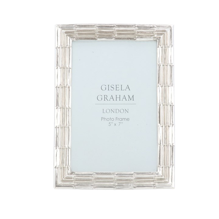 gisela graham Resin Photo Frame (5x7) - Silver Groove