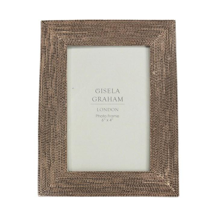 gisela graham Resin Photo Frame - Bronze Beaded