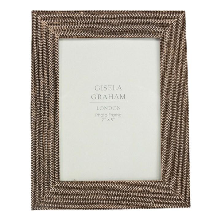 gisela graham Resin Photo Frame - Bronze Beaded