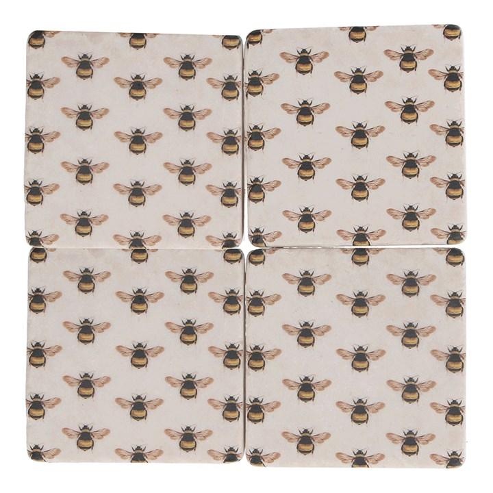 gisela graham Set of 4 Resin Coasters - Bees