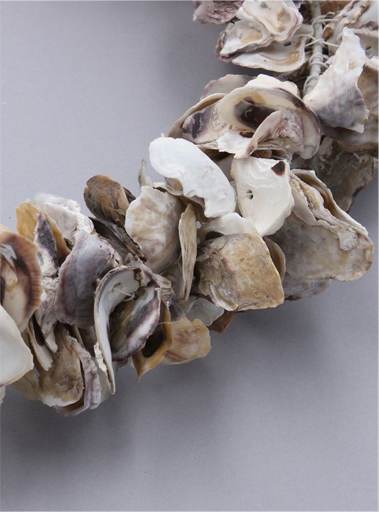 Gisela Graham Shell Wreath - Oyster