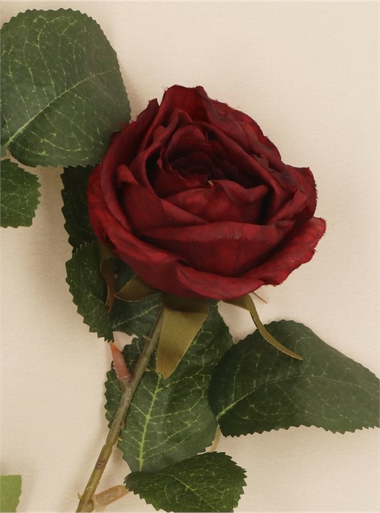 Gisela Graham Spray - Antique Burgundy Rose
