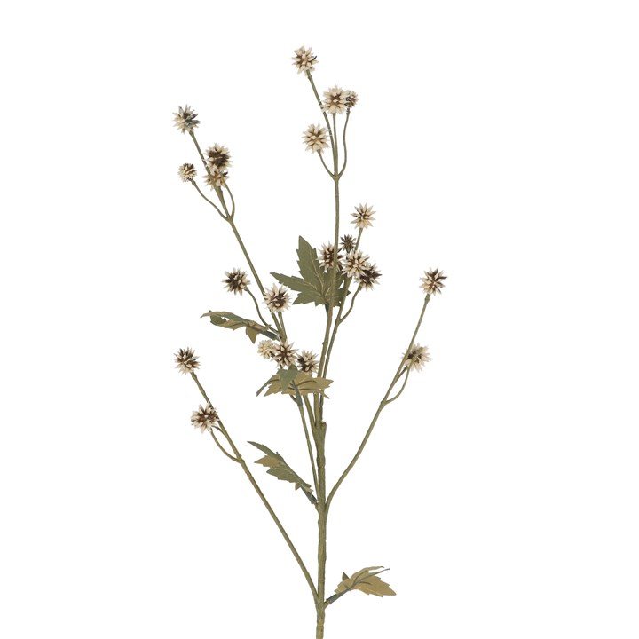 gisela graham Spray - Green & Cream Mini Echinops