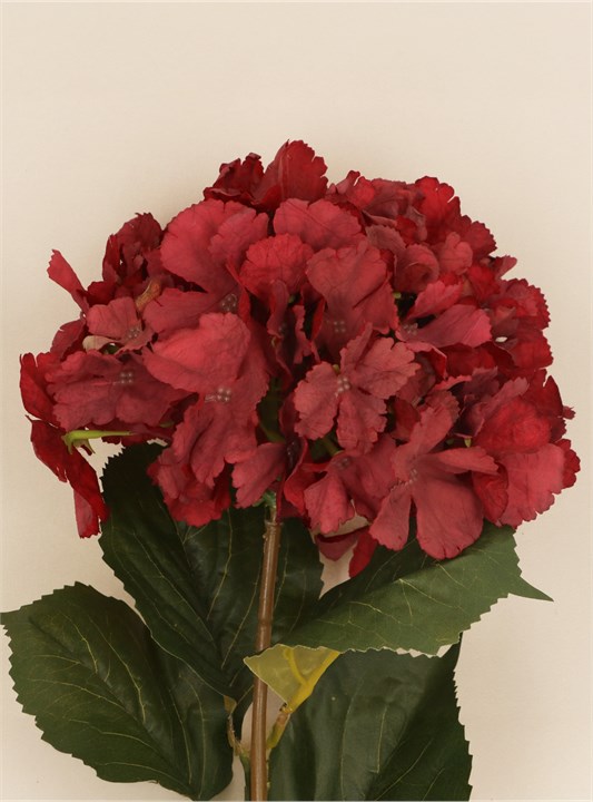 Gisela Graham Stem - Antique Burgundy Hydrangea
