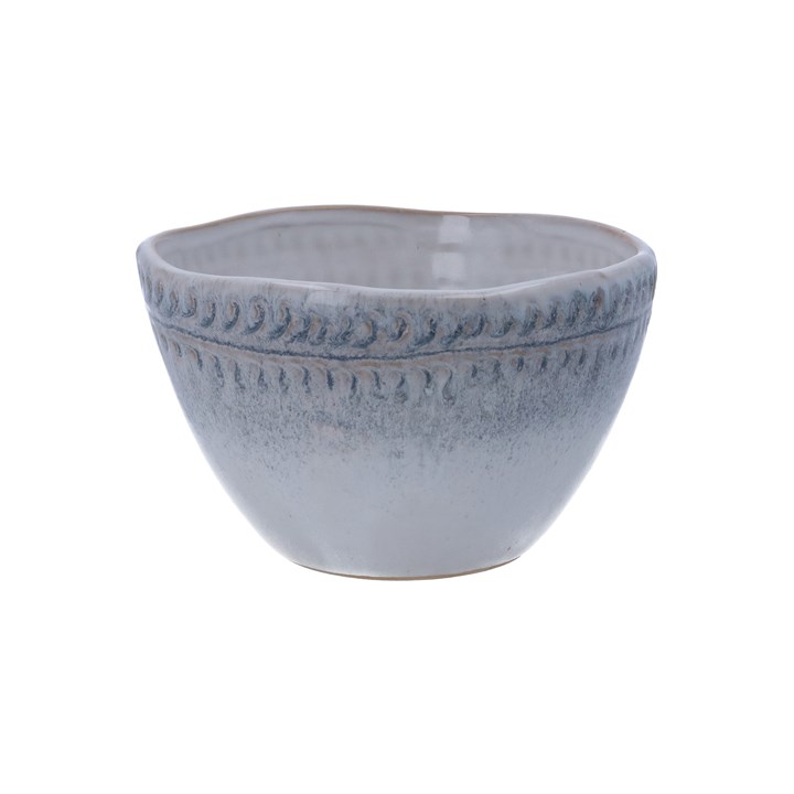 gisela graham Stoneware Bowl - Blue & White High Small