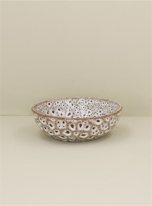 Gisela Graham Stoneware Bowl - Brown Speckled