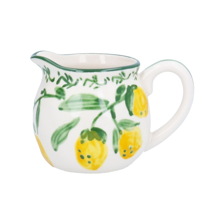 gisela graham Stoneware Creamer Jug - Artisan Lemon