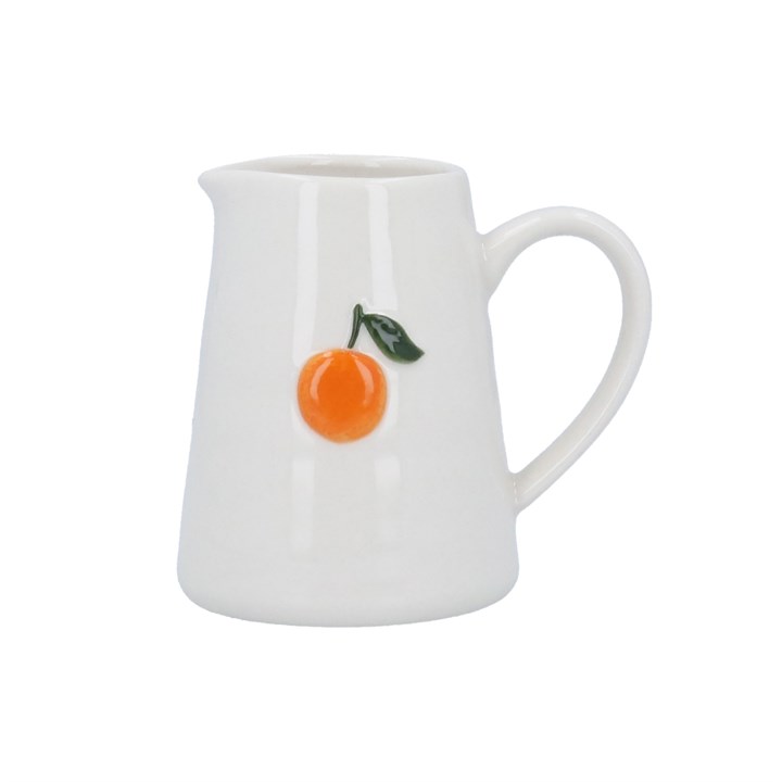 Gisela Graham Stoneware Mini Jug - Orange