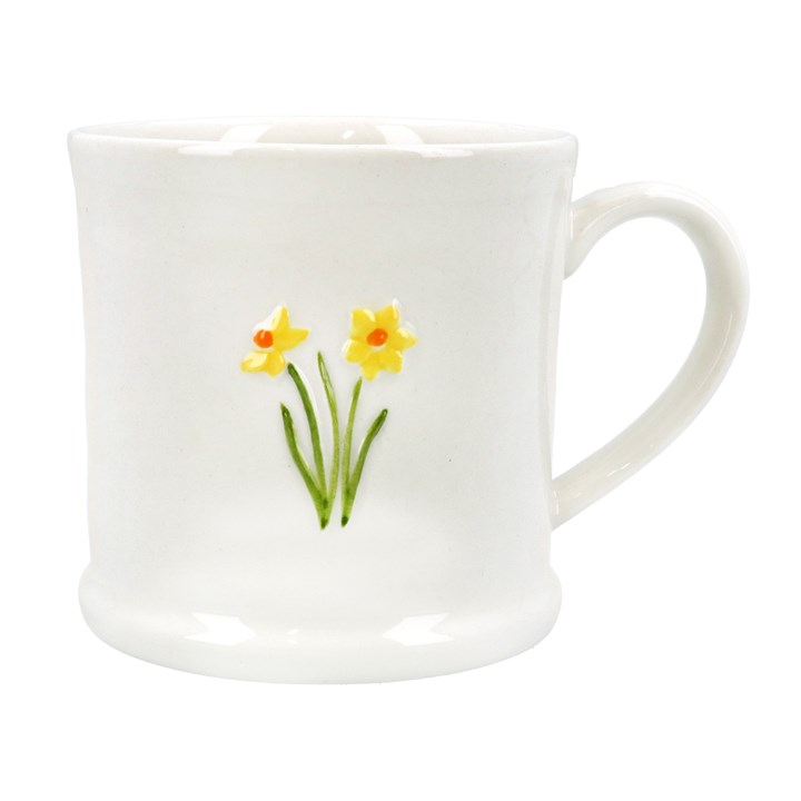 gisela graham Stoneware Mini Mug - Embossed Daffodil