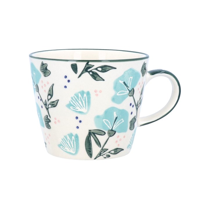 gisela graham Stoneware Mug - Blue Sweetpea