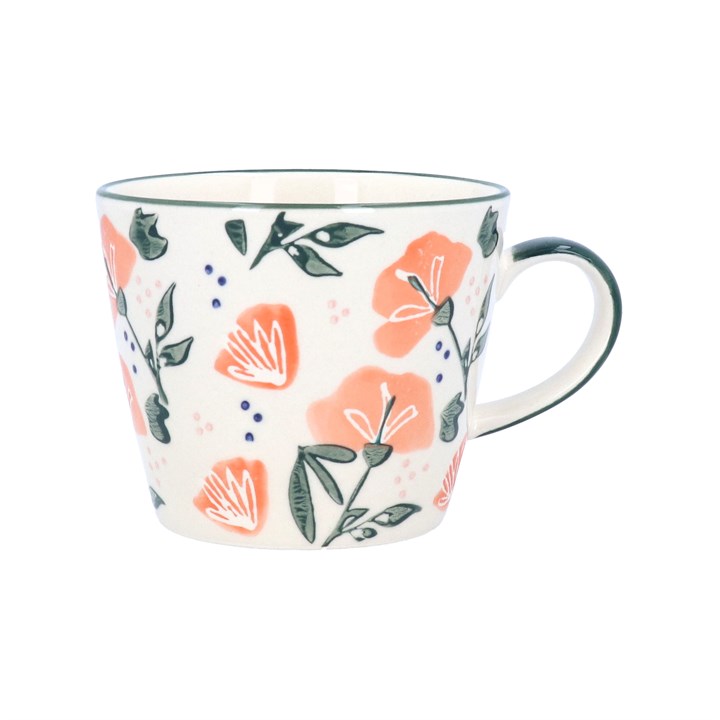 gisela graham Stoneware Mug - Coral Sweetpea