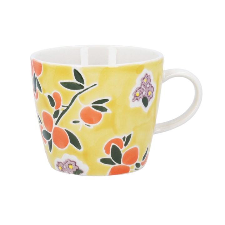 gisela graham Stoneware Mug - Yellow Satsuma Branch