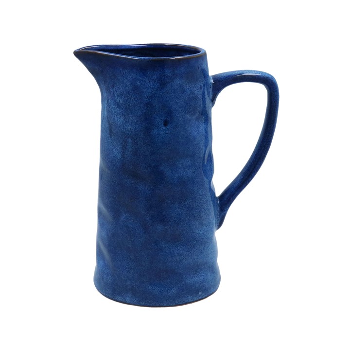 gisela graham Stoneware Pitcher Jug - Cobalt Blue