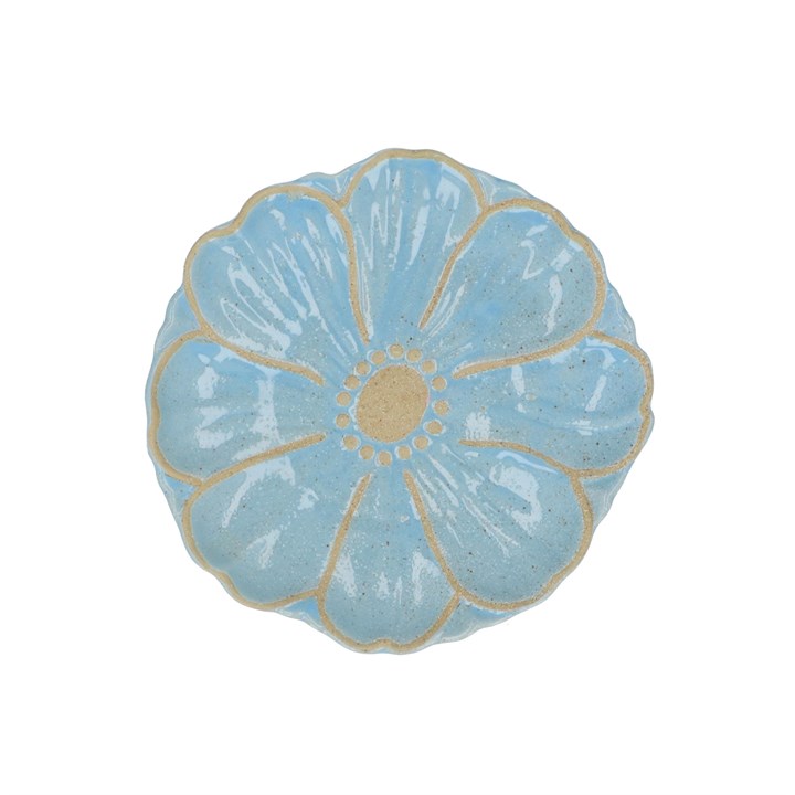 gisela graham Stoneware Plate - Blue Flower