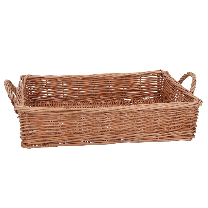 gisela graham Wicker Tray with Handles