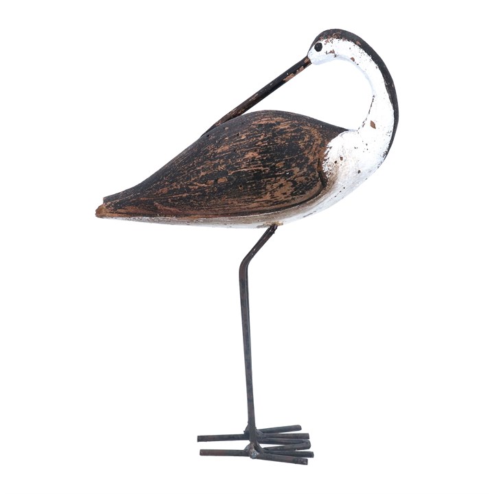 gisela graham Wood Ornament - Rustic Avocet Bird